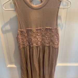 Tank top with floral top